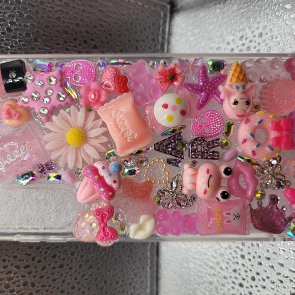 Cute Pink Kawaii Junk Phone Case Samsung Galaxy23 Plus